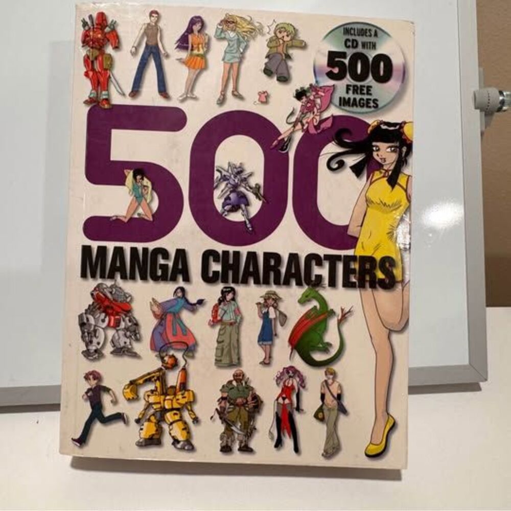 500 Manga Characters Book with CD